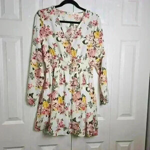 Stella Tweed Womens Floral Garden Flowy XL Dress